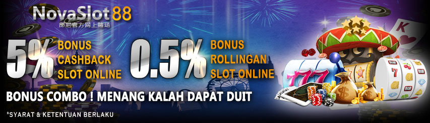 Bonus Slot Cashback 5% + Rollingan 0,5% 