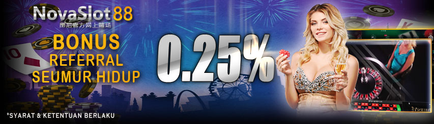 Bonus Referral Mengajak Teman Bermain 0,25%