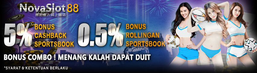 Bonus Sportsbook Cashback 5% + Rollingan 0,5%
